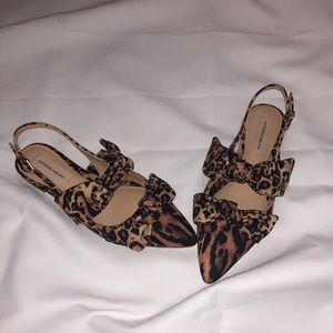 Antonio Melani leopard slingback shoes